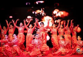 Classical group dance performance