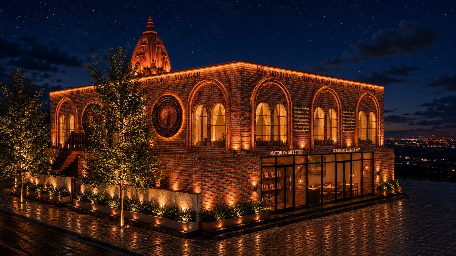 Evening at the Temple